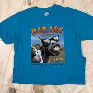 Bad Ass Coffee Teal Graphic Tee